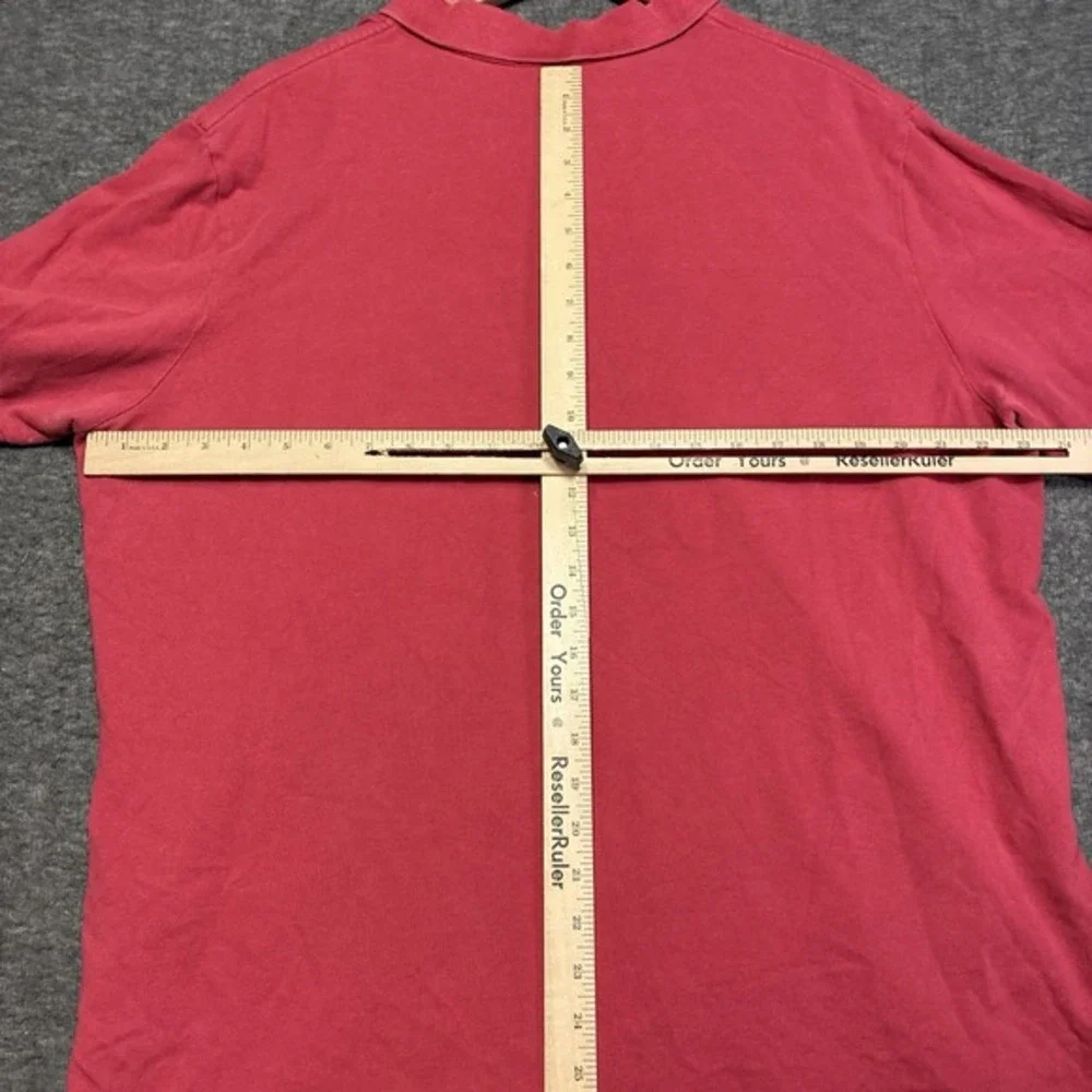 Polo Ralph Lauren‎ Shirt Mens XL Red  Pony Golf Rugby Faded Y2K Baller Cotton